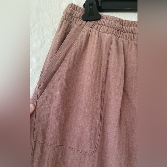 North River Outfitters 100% cotton mauve colored, wide leg, beachy pants; size L - Picture 4 of 9